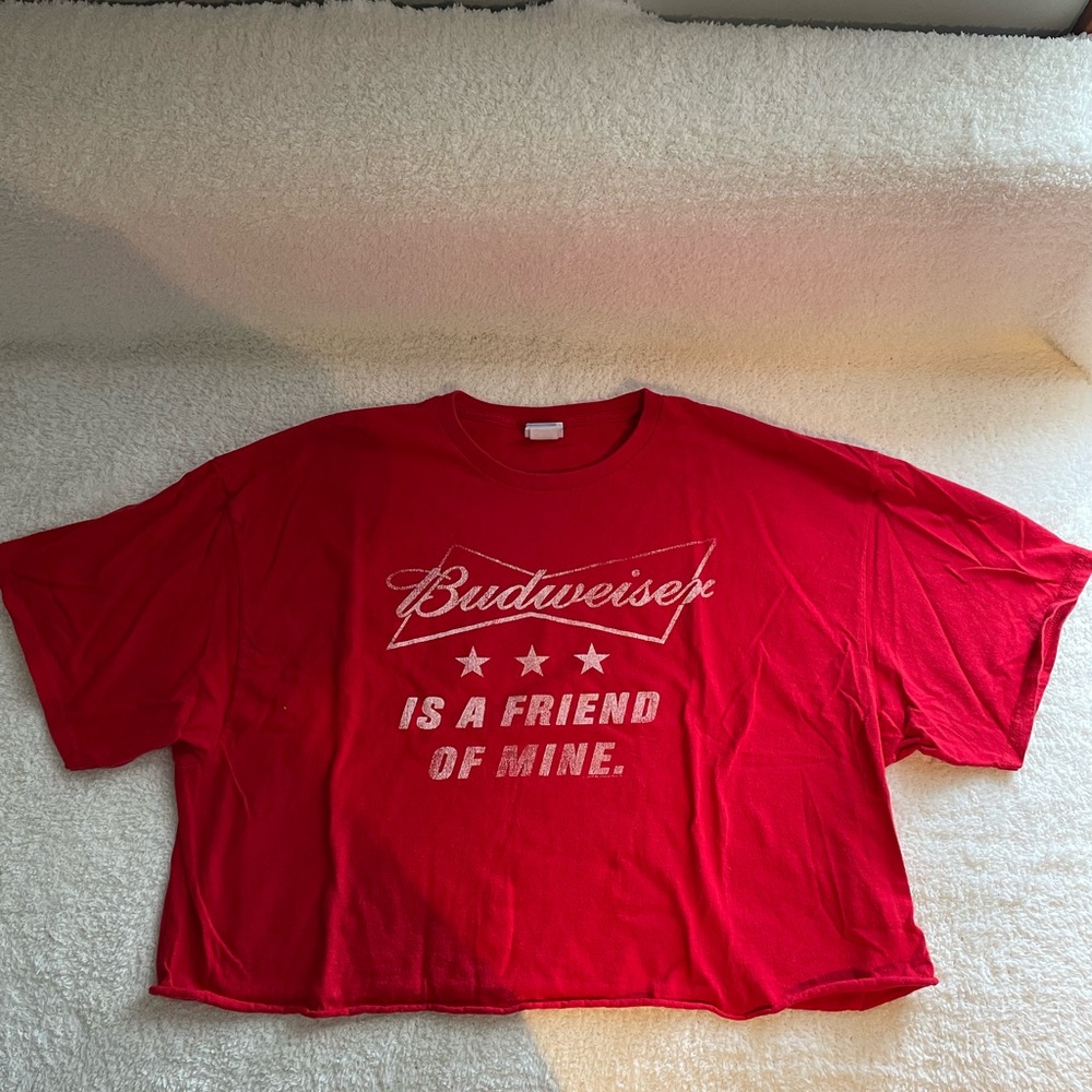 Crop Budweiser T-shirt